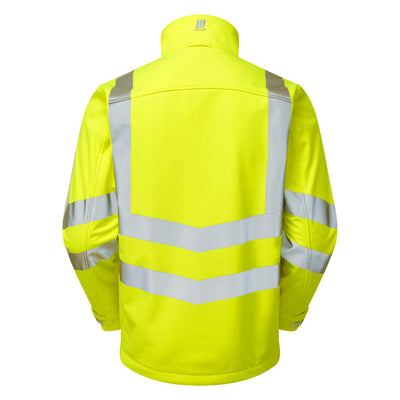 PULSAR P534 Interactive Hi Vis Softshell Jacket Yellow Back.jpg #colour_yellow