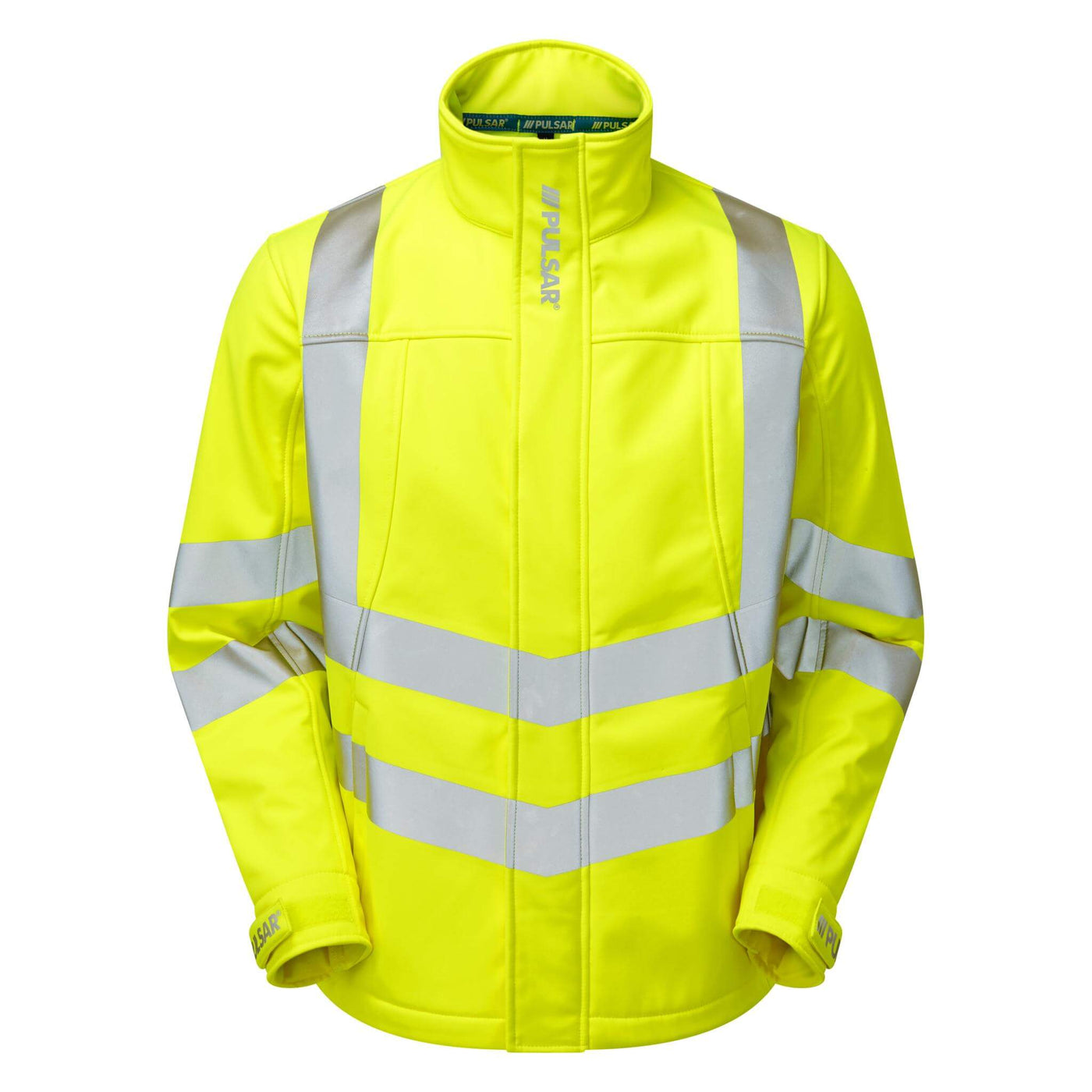 PULSAR P534 Interactive Hi Vis Softshell Jacket Yellow Front.jpg #colour_yellow