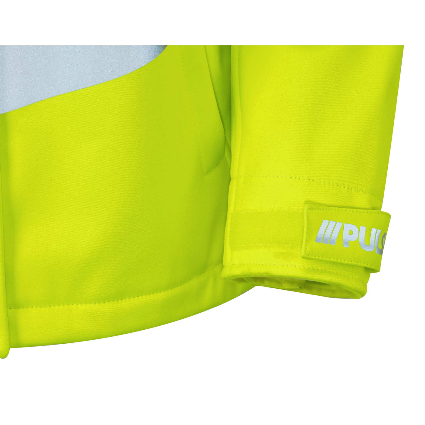 PULSAR P706 Ladies Hi Vis Softshell Jacket Yellow Wrist Cuff.jpg #colour_yellow