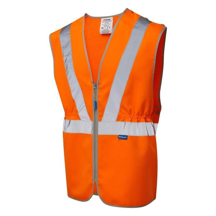 PULSAR PR145 Rail Spec Hi Vis Waistcoat Orange Angle.jpg #colour_orange