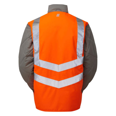 PULSAR PR498 Rail Spec Hi Vis Interactive Body Warmer Orange Back.jpg #colour_orange