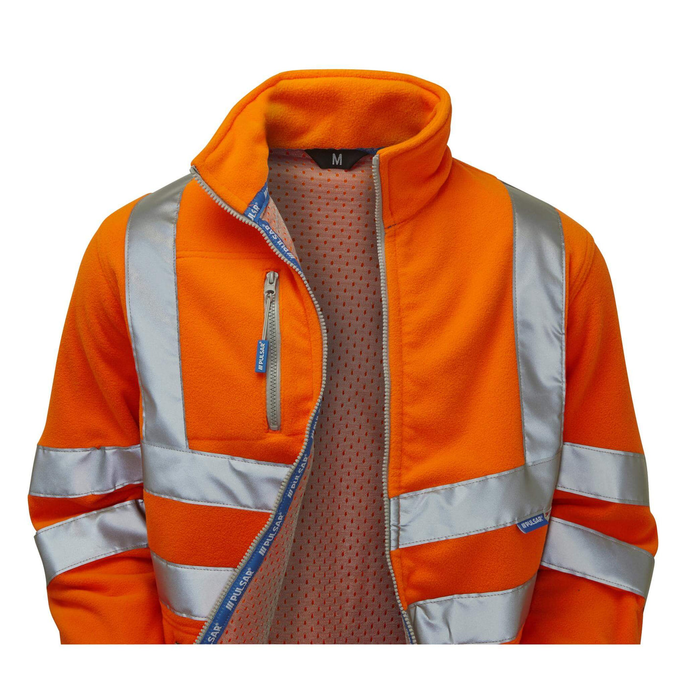 PULSAR PR508 Rail Spec Interactive Hi Vis Fleece Orange Detail.jpg #colour_orange