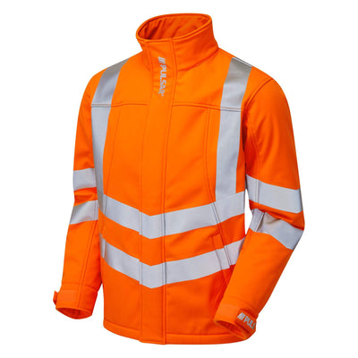 PULSAR PR535 Rail Spec Interactive Hi Vis Softshell Jacket Orange Angle.jpg #colour_orange