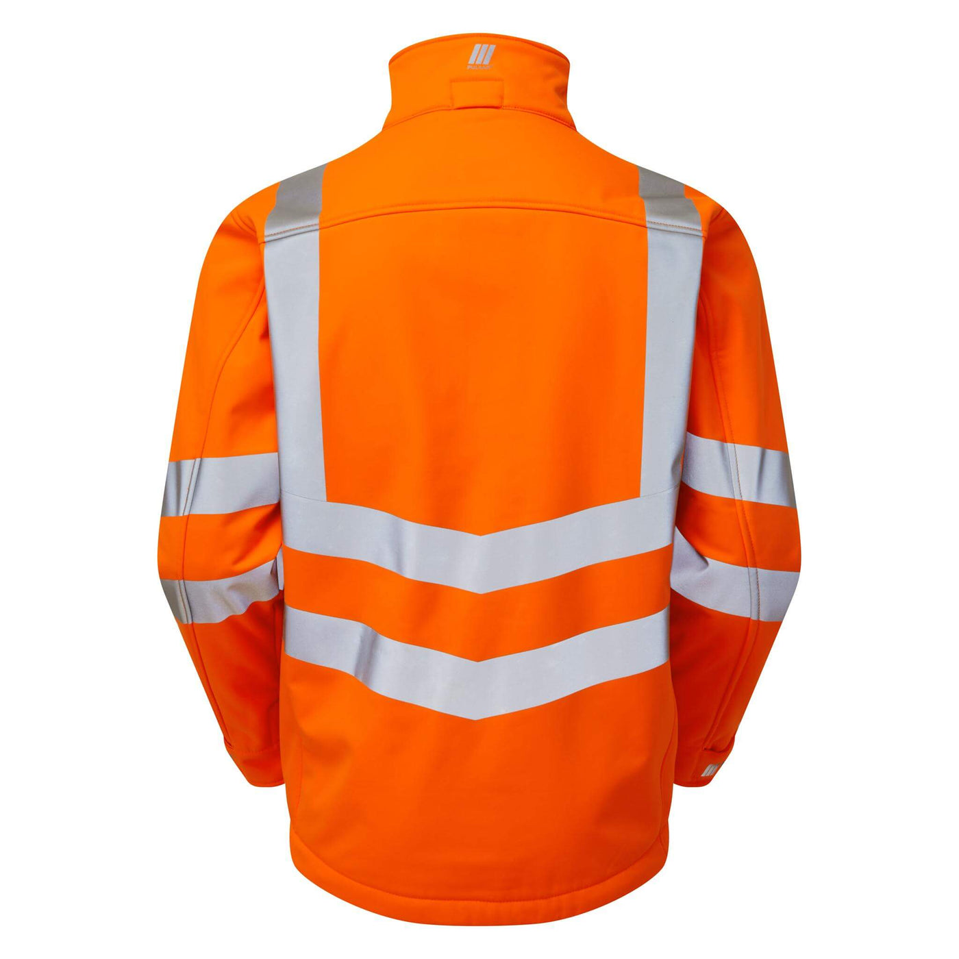 PULSAR PR535 Rail Spec Interactive Hi Vis Softshell Jacket Orange Back.jpg #colour_orange