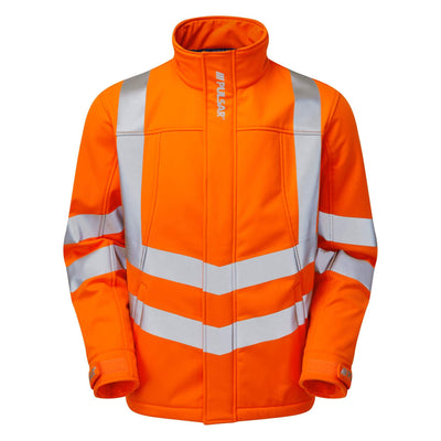 PULSAR PR535 Rail Spec Interactive Hi Vis Softshell Jacket Orange Front.jpg #colour_orange