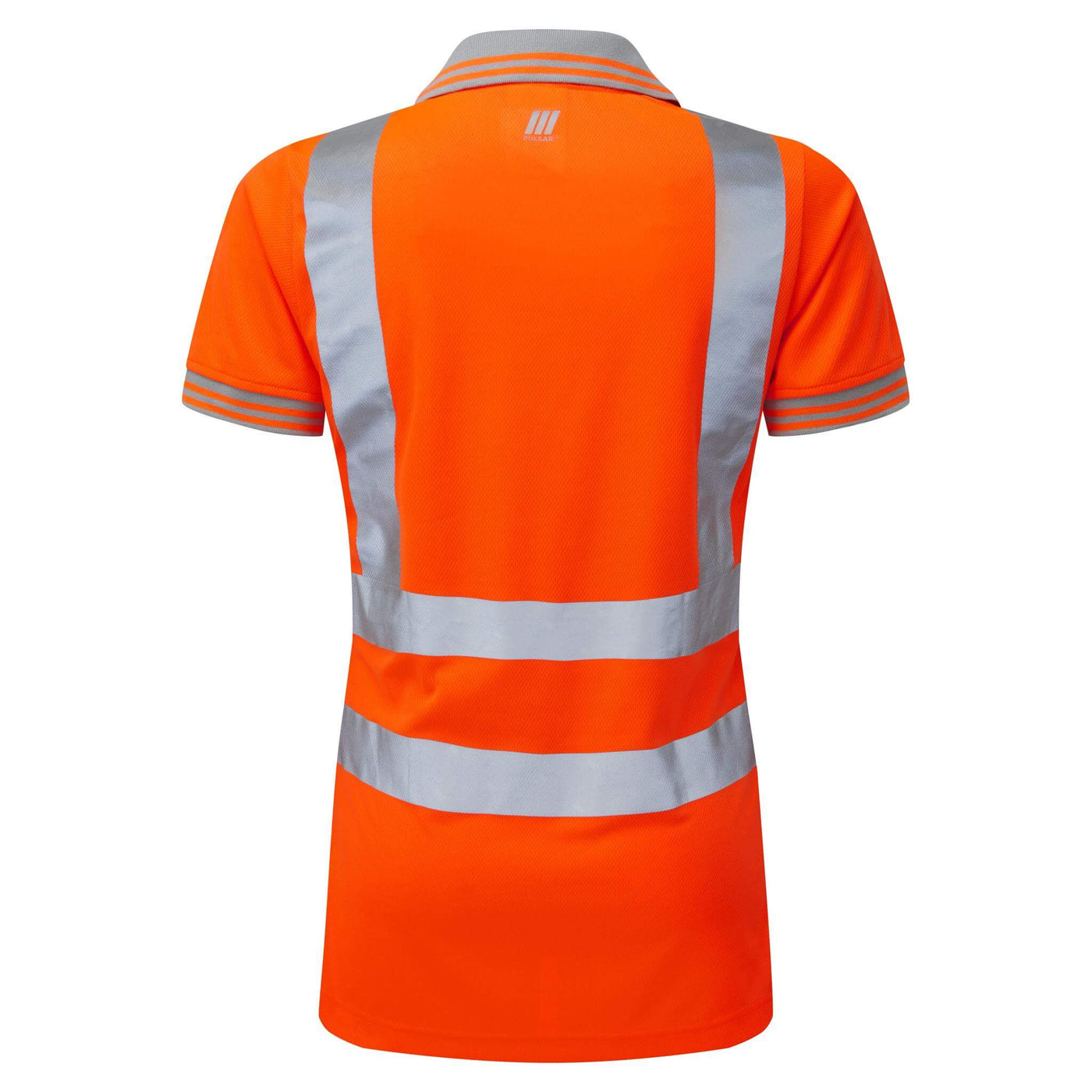 PULSAR PR701 Rail Spec Ladies Hi Vis Polo Shirt Orange Back.jpg #colour_orange
