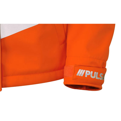 PULSAR PR707 Ladies Rail Spec Hi Vis Softshell Jacket Orange Wrist Cuff.jpg #colour_orange
