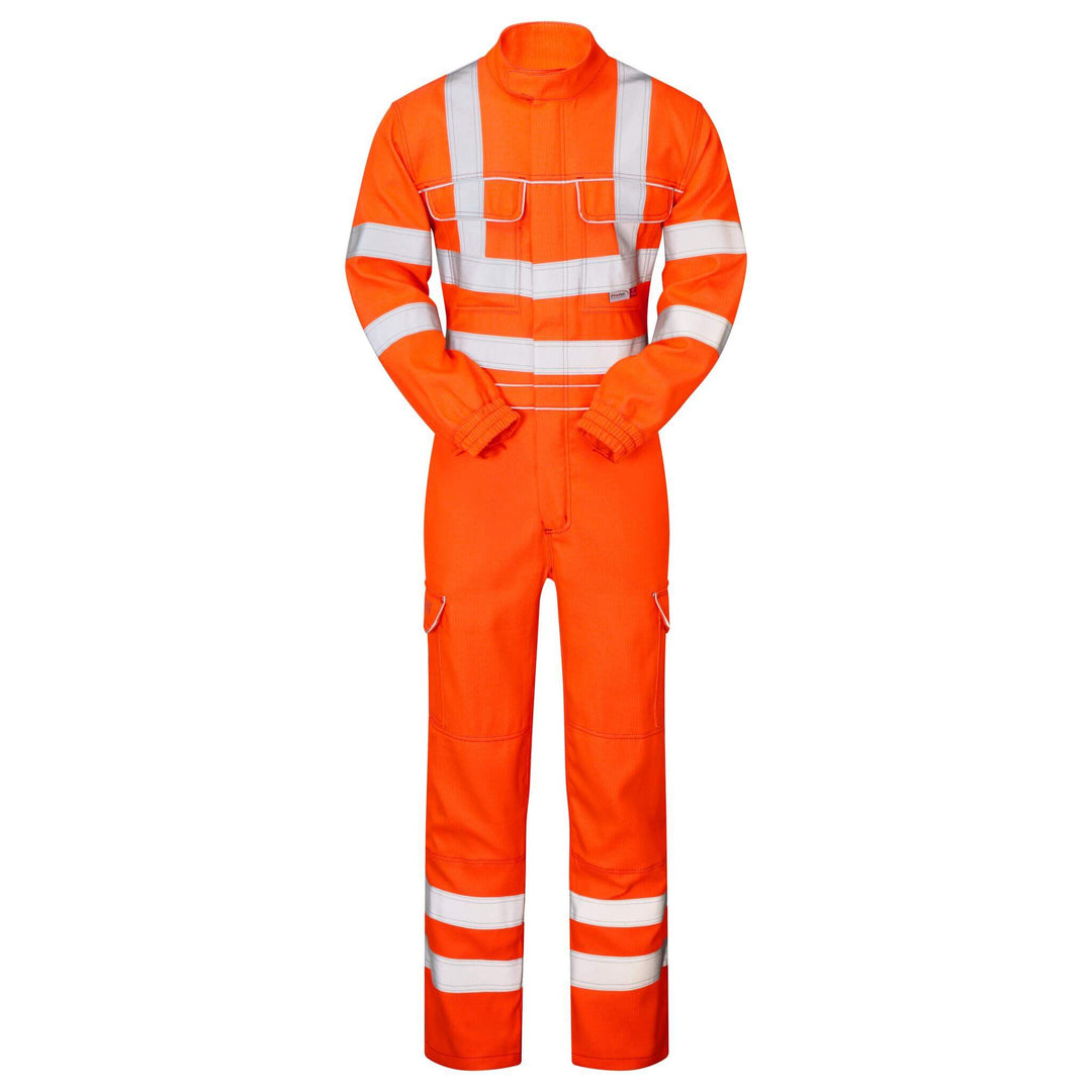 PULSAR PRARC05 Electric ARC Rail Spec Hi Vis Flame Retardant Combat Coverall Orange FRONT.jpg #colour_orange