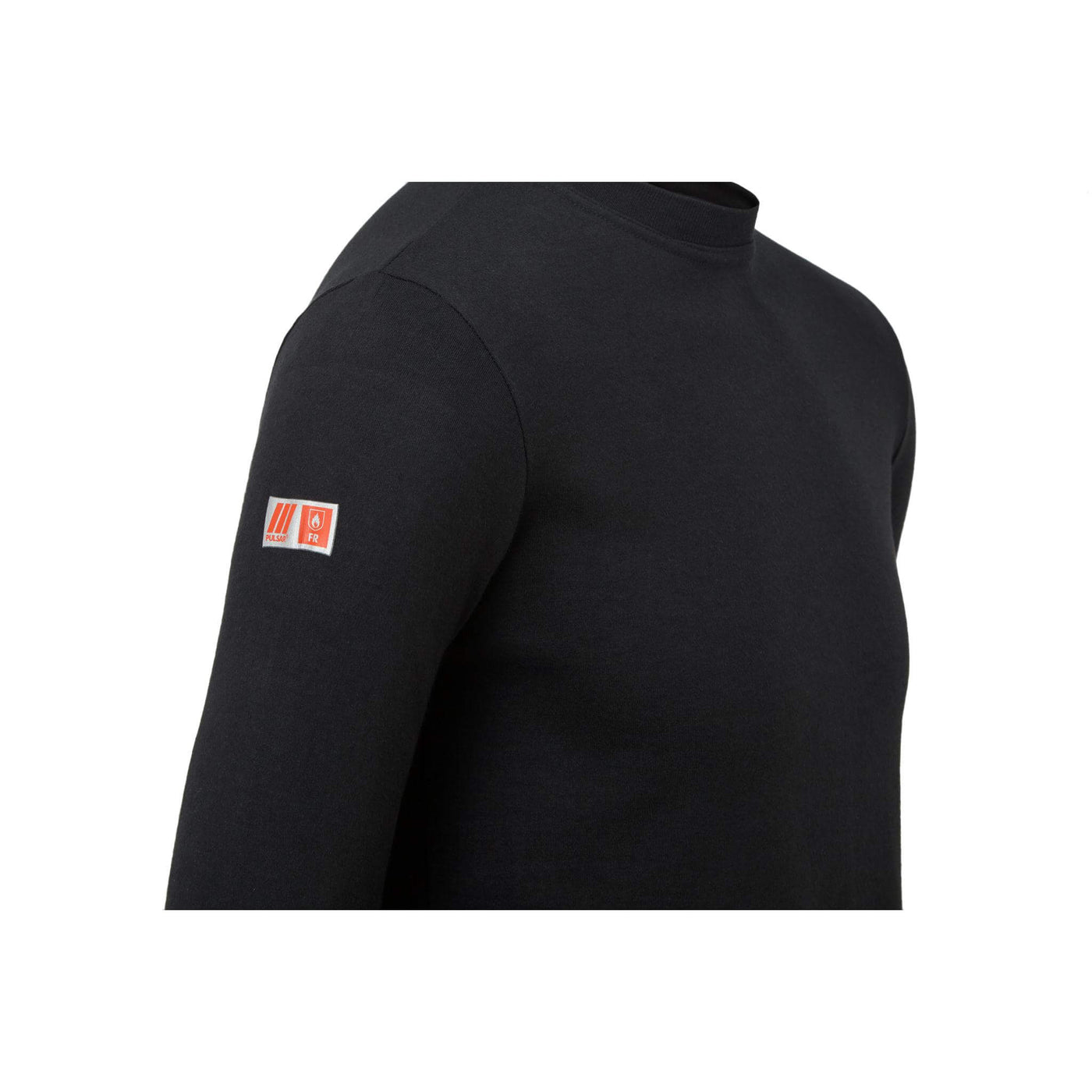 PULSAR XFRC101 Flame Retardant Long Sleeve Base Layer Shirt Black Detail 1.jpg #colour_black
