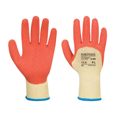 Portwest A105 Grip Xtra Gloves 1#colour_yellow-orange