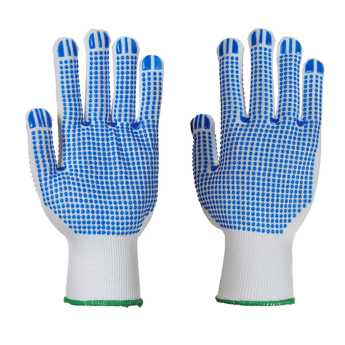 Portwest A113 Polka Dot Plus Gloves 1#colour_white-blue