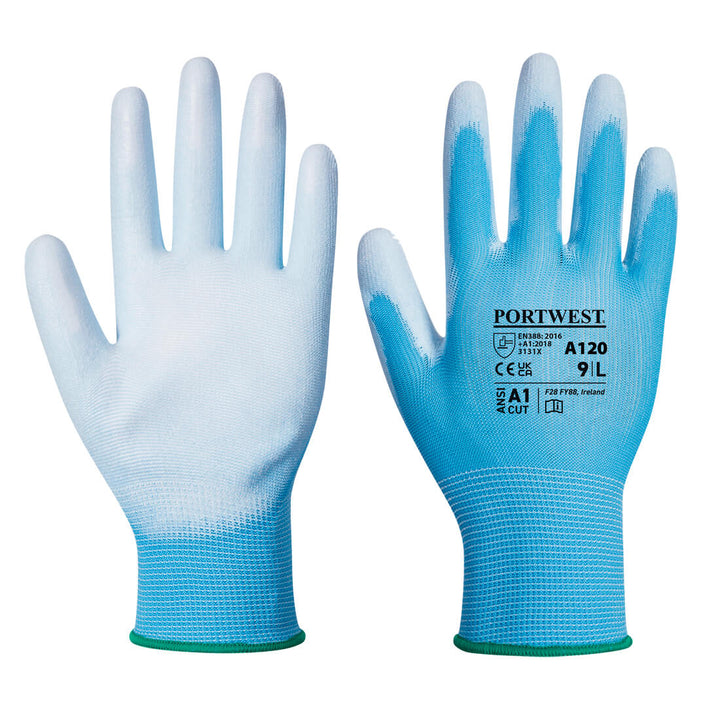 Portwest A120 PU Palm Gloves 1#colour_blue