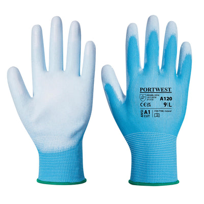 Portwest A120 PU Palm Gloves 1#colour_blue