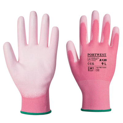 Portwest A120 PU Palm Gloves 1#colour_pink