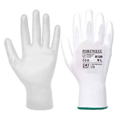 Portwest A120 PU Palm Gloves 1#colour_white