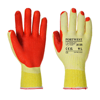 Portwest A135 Tough Grip Gloves 1#colour_yellow-orange