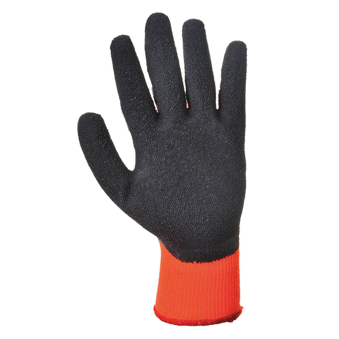 Portwest A140 Thermal Grip Latex Gloves 1#colour_orange-black 2#colour_orange-black