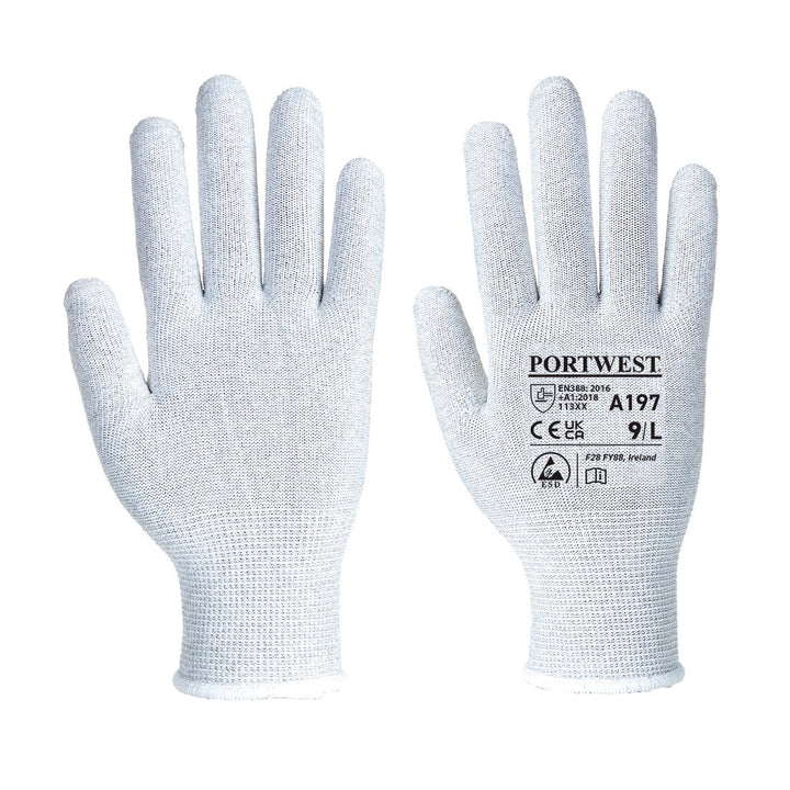 Portwest A197 Antistatic Shell ESD Gloves 1#colour_grey