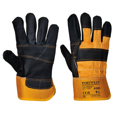 Portwest A200 Furniture Hide Gloves 1#colour_yellow