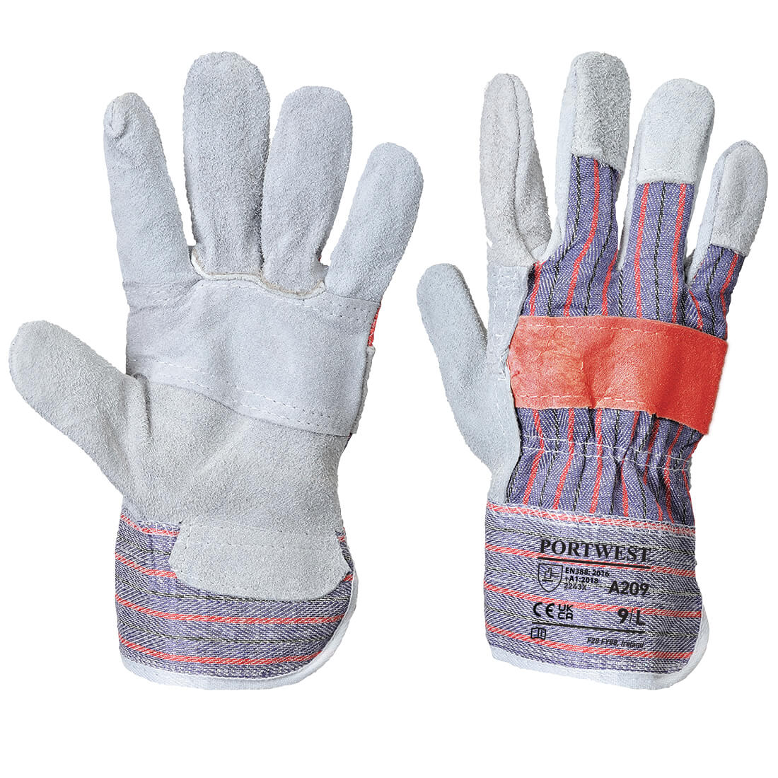 Portwest A209 Classic Canadian Rigger Gloves 1#colour_grey