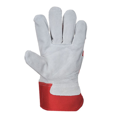 Portwest A220 Premium Chrome Rigger Gloves 1#colour_red 2#colour_red