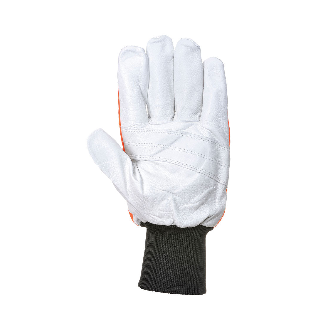 Portwest A290 Oak Chainsaw Protective Gloves (Class 0) 1#colour_orange 2#colour_orange