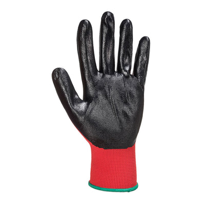 Portwest A319 Flexo Grip Nitrile Gloves 1#colour_red-black 2#colour_red-black 3#colour_red-black