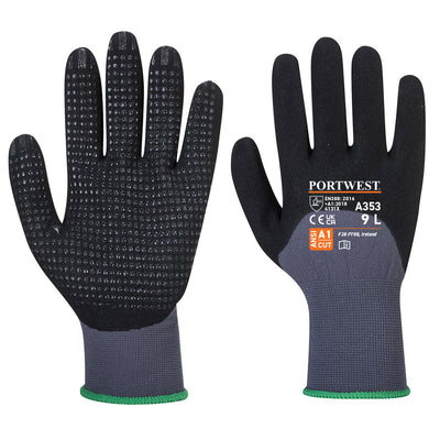 Portwest A353 DermiFlex Ultra Plus Gloves 1#colour_grey-black