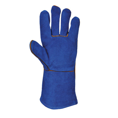 Portwest A510 Welders Gauntlet Gloves 1#colour_blue 2#colour_blue