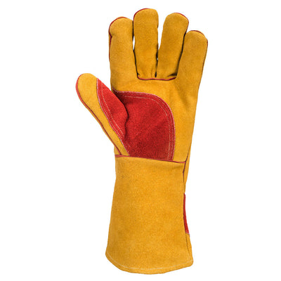 Portwest A531 Reinforced Winter Welding Gauntlet Gloves 1#colour_brown 2#colour_brown