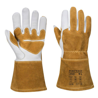 Portwest A540 Ultra Welding Gauntlet Gloves 1#colour_brown