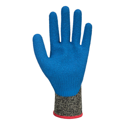 Portwest A611 Aramid Heat and Cut Resistant Latex Gloves 1#colour_black-blue 2#colour_black-blue