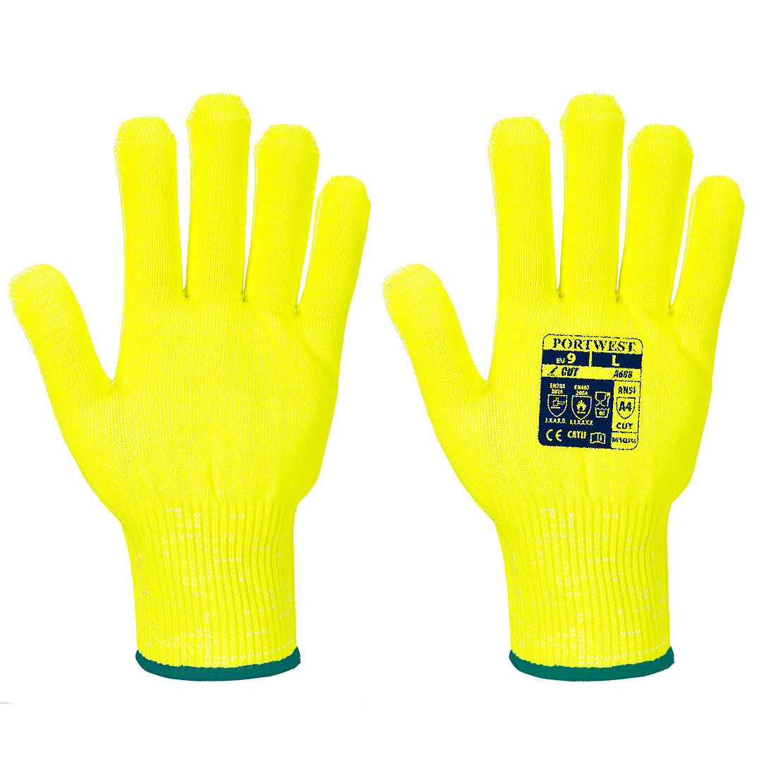 Portwest A688 Pro Cut Resistant Glove Liner 1#colour_yellow