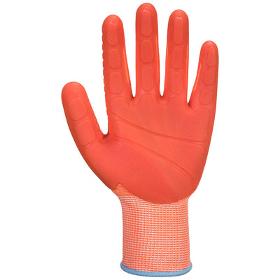 Portwest A728 Supergrip Impact HR Cut Resistant Gloves 1#colour_orange 2#colour_orange