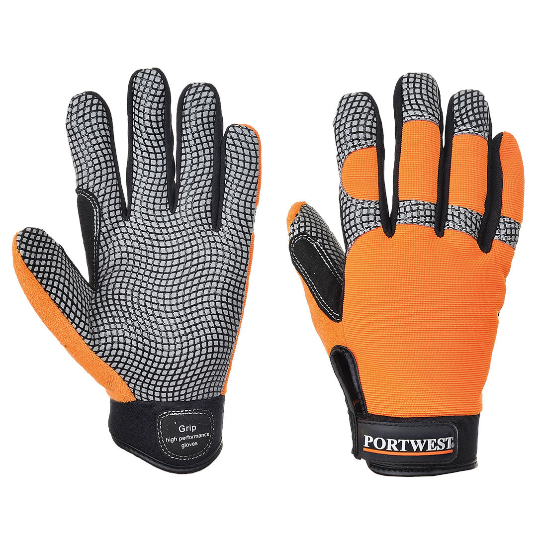 Portwest A735 Comfort Grip High Performance Gloves 1#colour_orange
