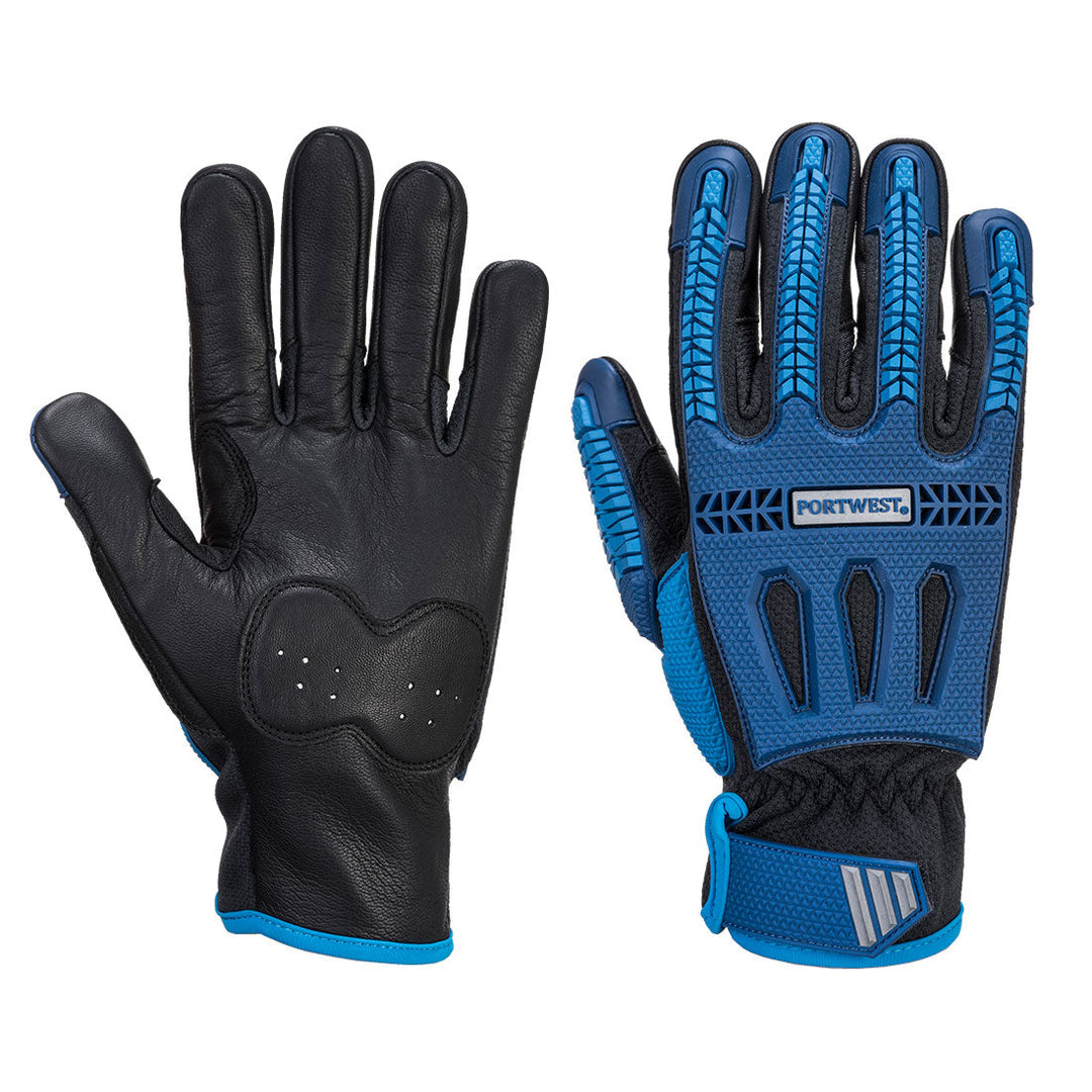 Portwest A761 Impact VHR Cut Resistant Gloves 1#colour_blue-black