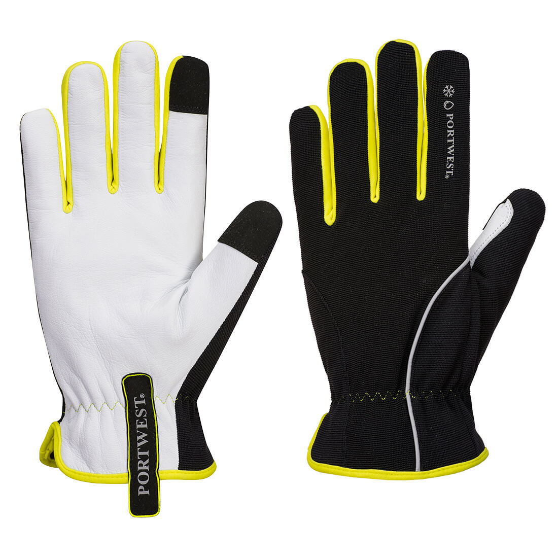 Portwest A776 PW3 Winter Gloves 1#colour_black-yellow