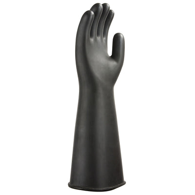 Portwest A802 Heavyweight Latex Rubber Chemical Gauntlet Gloves 1#colour_black