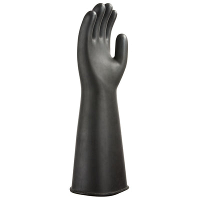 Portwest A802 Heavyweight Latex Rubber Chemical Gauntlet Gloves 1#colour_black 2#colour_black