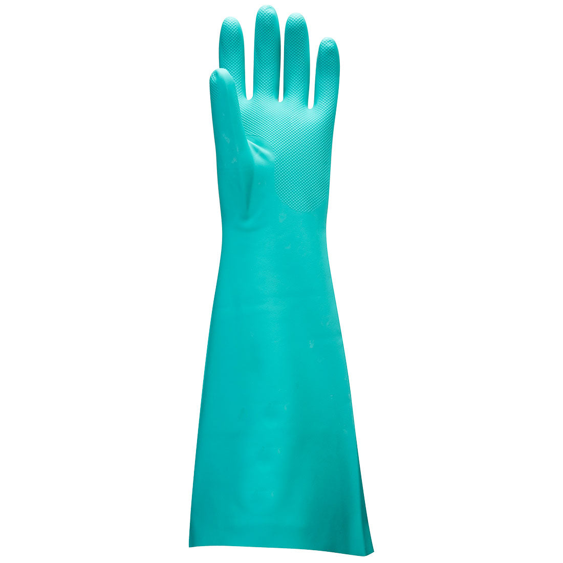 Portwest A813 Extended Length Nitrile Chemical Gauntlet Gloves 1#colour_green 2#colour_green