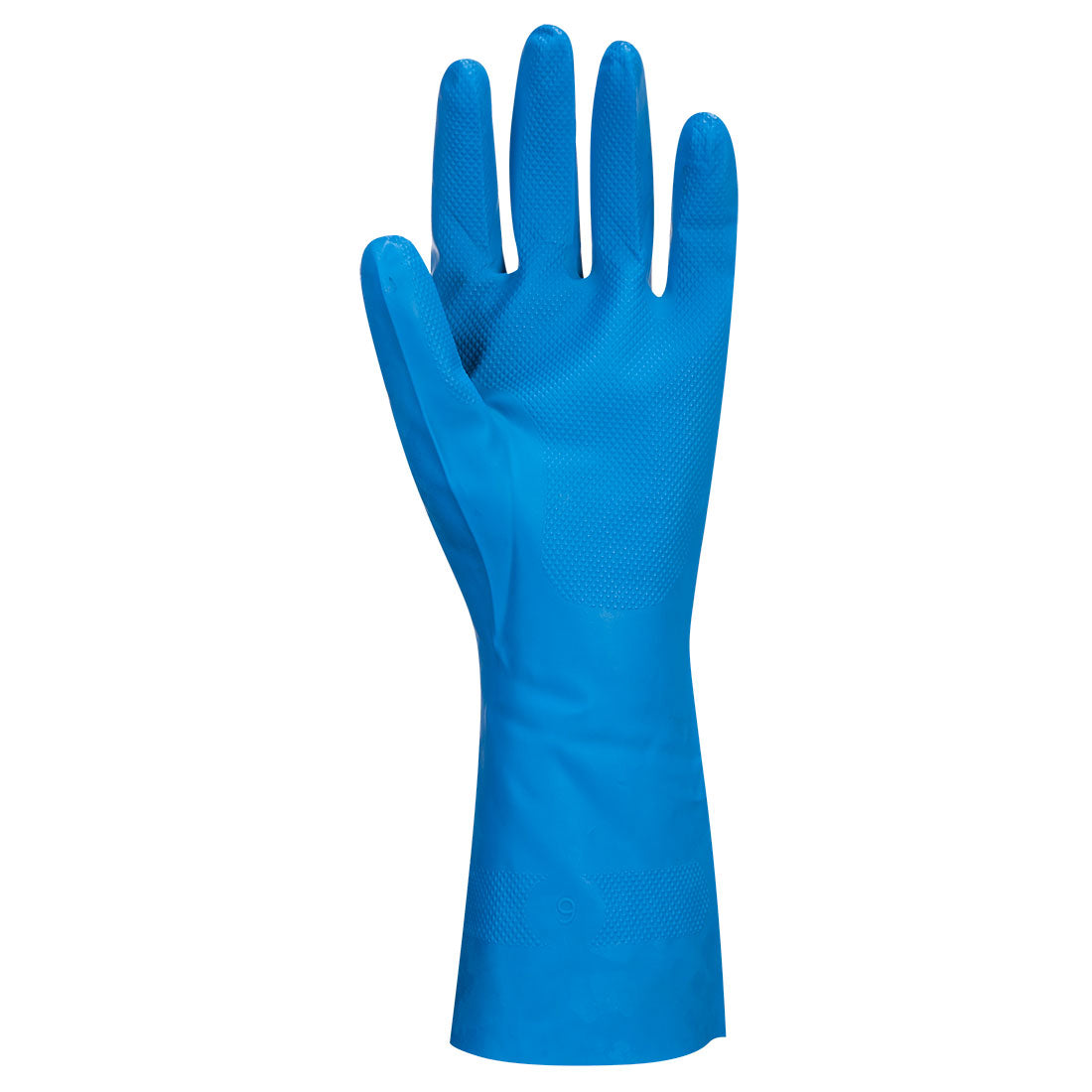 Portwest A814 Food Approved Nitrile Chemical Gauntlet Gloves 1#colour_blue 2#colour_blue