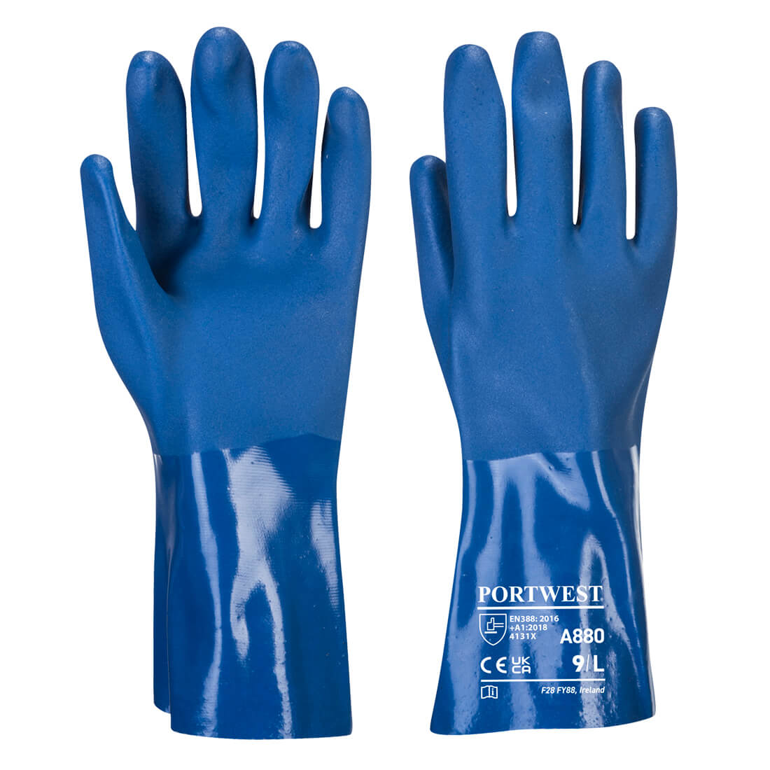 Portwest A880 Trawlmaster 30cm Gauntlet Gloves 1#colour_blue