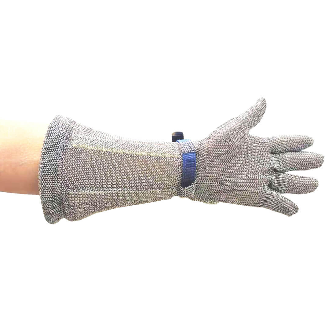 Portwest AC10 Chainmail Gauntlet Gloves 45cm 1#colour_silver