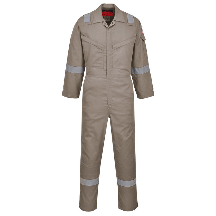 Portwest AF73 Araflame Silver Flame Retardant Coveralls 1#colour_khaki