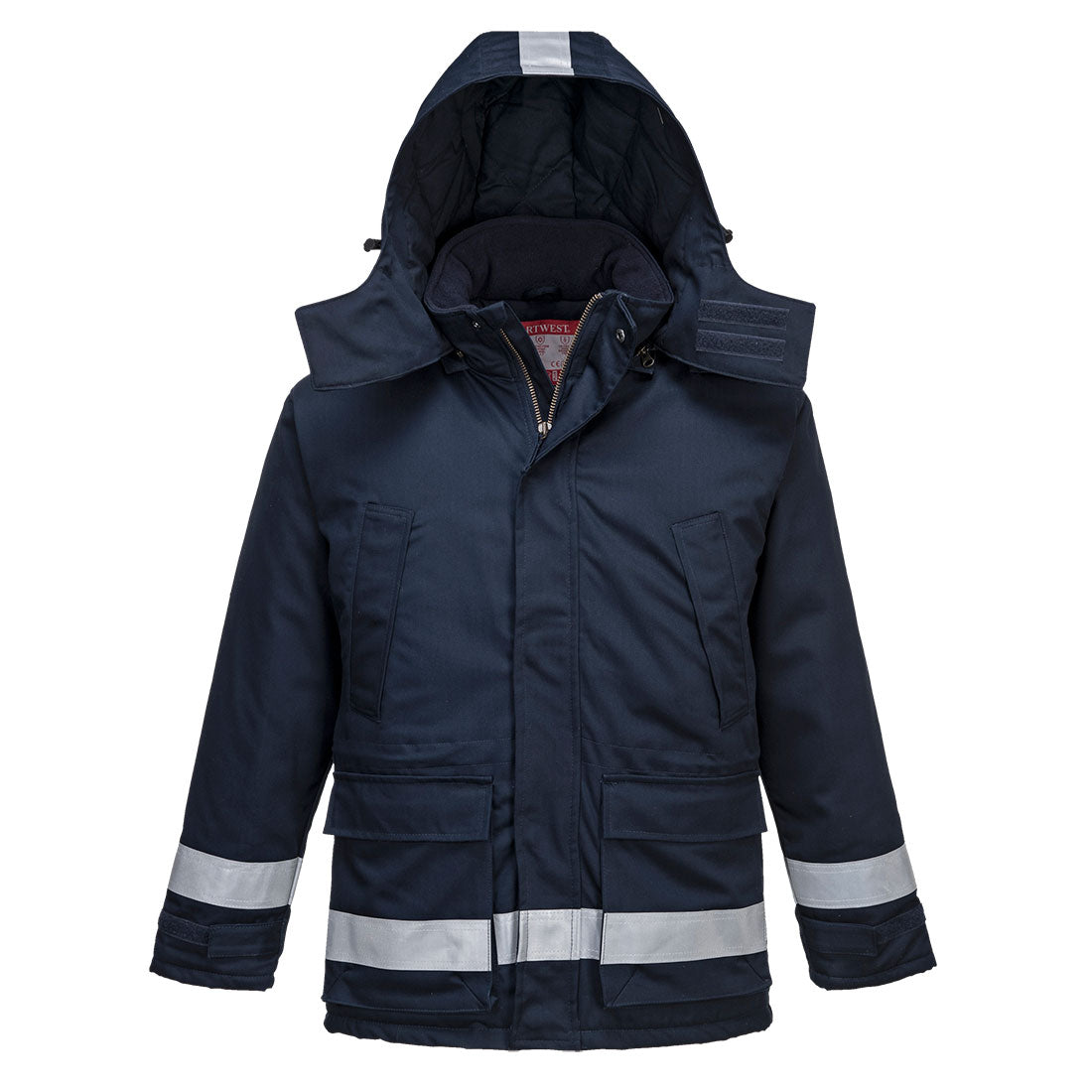 Portwest AF82 Araflame Insulated Flame Retardant Winter Jacket 1#colour_navy 2#colour_navy