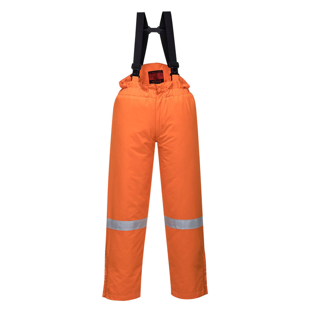 Portwest AF83 Araflame Insulated Flame Retardant Winter Salopettes 1#colour_orange