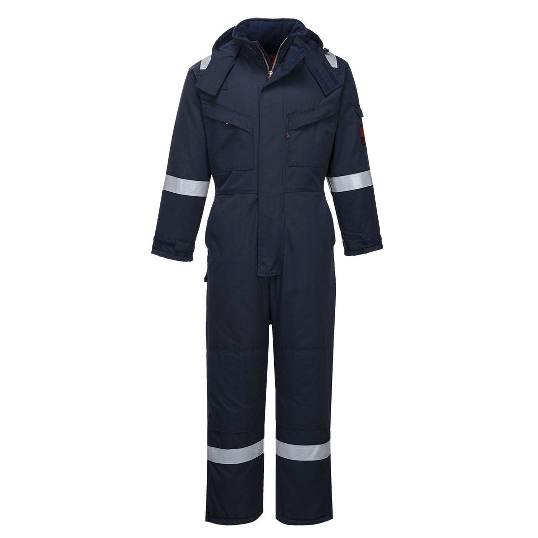 Portwest AF84 Araflame Insulated Flame Retardant Winter Coveralls 1#colour_navy 2#colour_navy