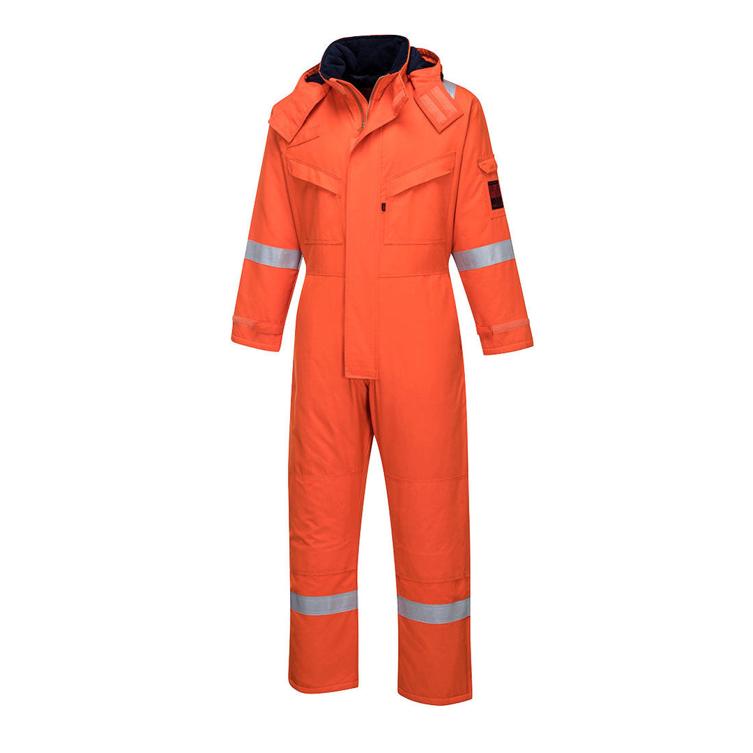 Portwest AF84 Araflame Insulated Flame Retardant Winter Coveralls 1#colour_orange