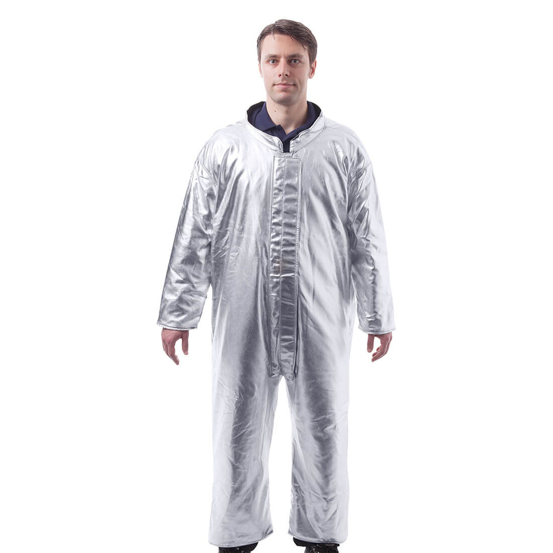 Portwest AM20 Proximity Flame Retardant Coveralls Silver Main#colour_silver