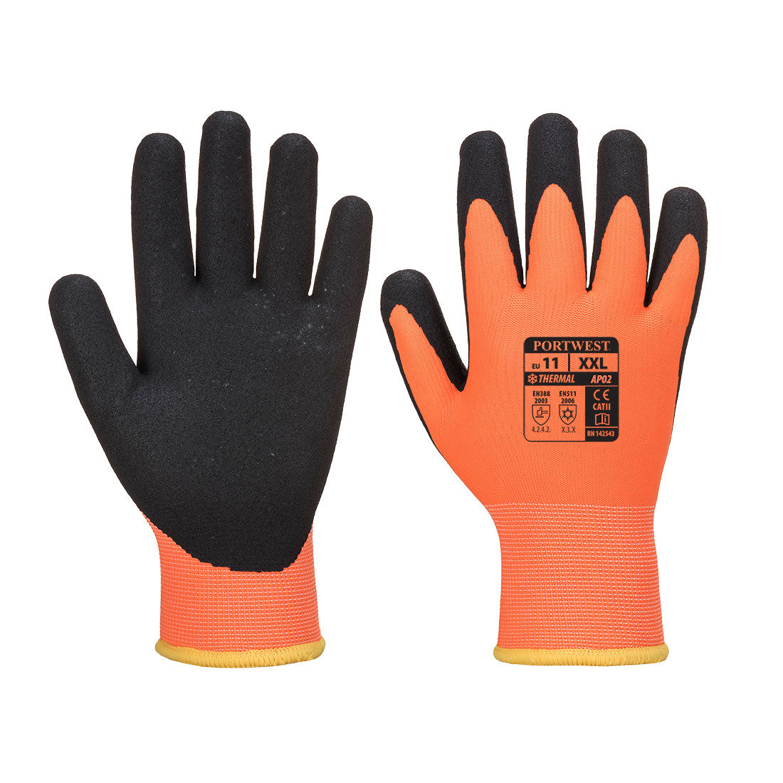 Portwest AP02 Thermo Pro Ultra Gloves 1#colour_orange-black